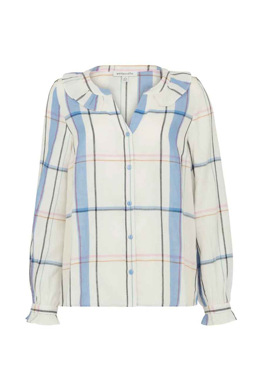 Haze Plaid Blouse by Susie Sunset - Attractive, Comfortable and Trendy