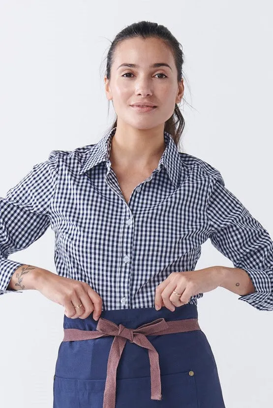 TEDDY Women's Essential Gingham Shirt - Long or Short Sleeve