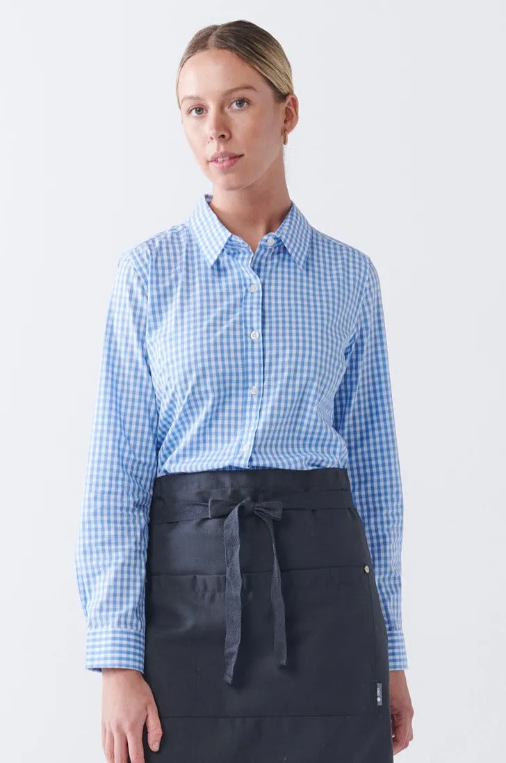 TEDDY Women's Essential Gingham Shirt - Long or Short Sleeve