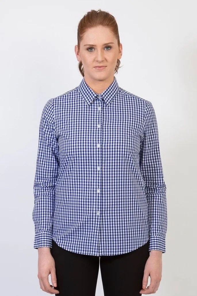 TEDDY Women's Essential Gingham Shirt - Long or Short Sleeve