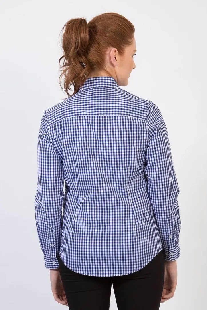 TEDDY Women's Essential Gingham Shirt - Long or Short Sleeve